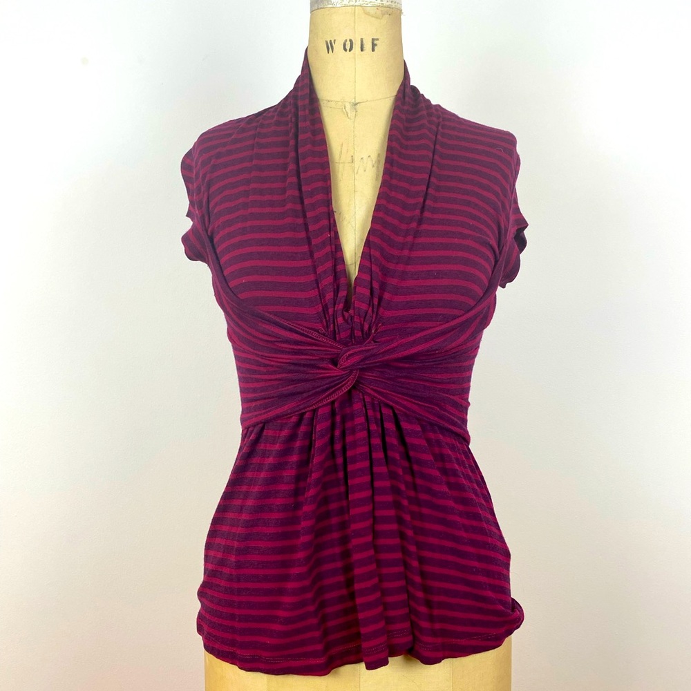 Anthropologie Jersey Knit Twist Top